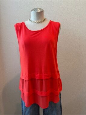 Michael Kors Coral Red Tank Top